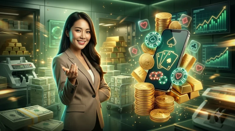 Cách chơi blackjack - bộ bài với Át và K, biểu tượng chiến thắng