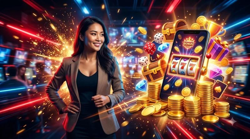 Quy trình 5 bước chơi nổ hũ hiệu quả tại vsbet được minh họa bằng đường dẫn sáng với các bước vàng